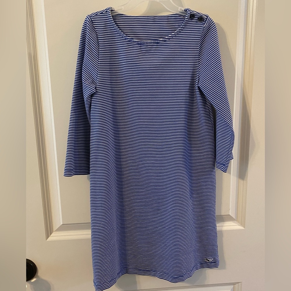 Vineyard Vines Girls Fine Line Stripe Tisbury Dress